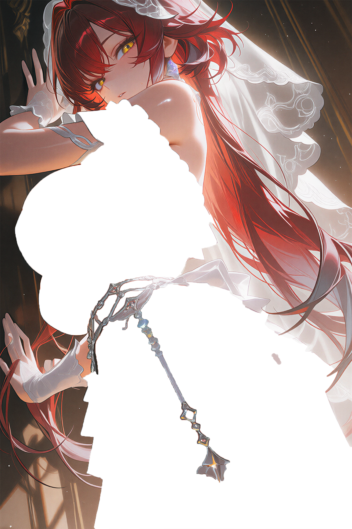 Isolde · Wet-Reveal Art Card · Veiled Vow