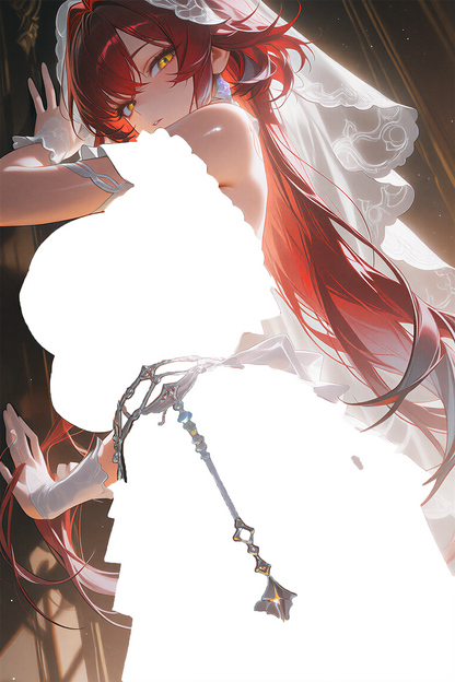 Isolde · Wet-Reveal Art Card · Veiled Vow